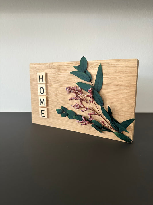 Holzschild Home